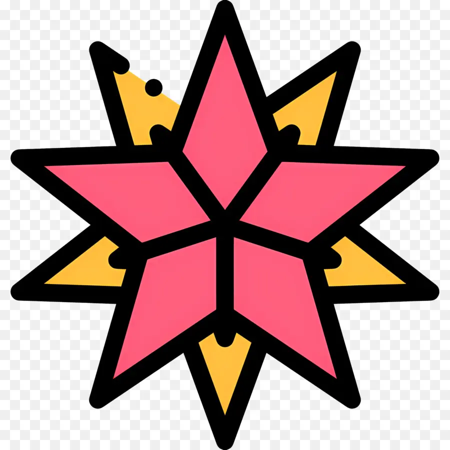 Logotipo De La Estrella，Pink Star PNG