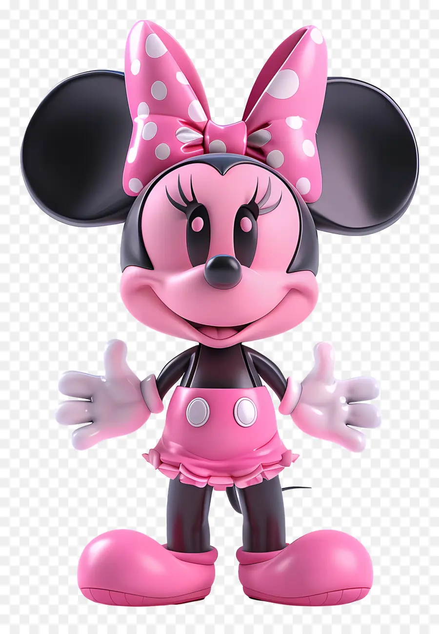 Ratón Minnie Rosa，Ratón De Dibujos Animados PNG