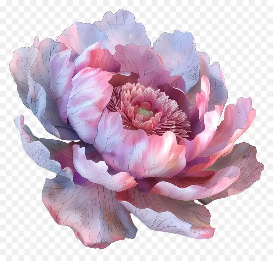 Flor Peonía，Rosa Peonía Flor PNG