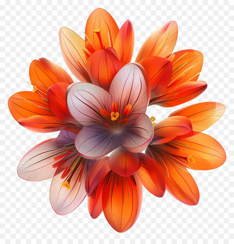 Azafrán Crocus，Flor De Naranja PNG