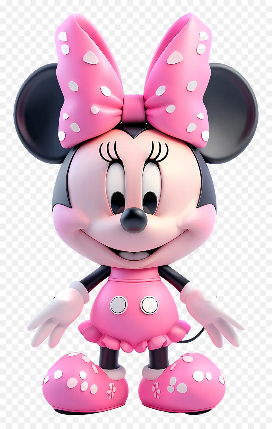Ratón Minnie Rosa，Personaje De Dibujos Animados PNG