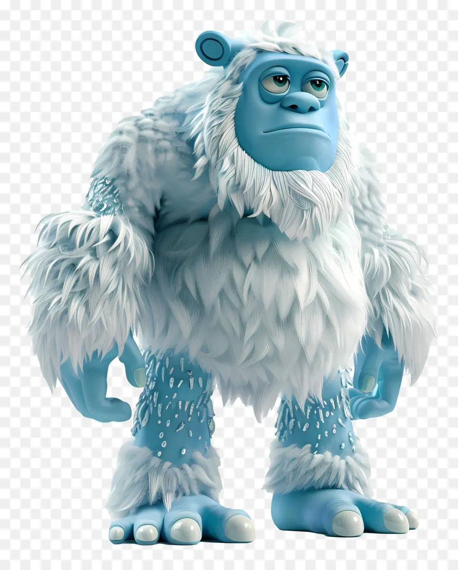 Yeti，Monstruo Azul PNG