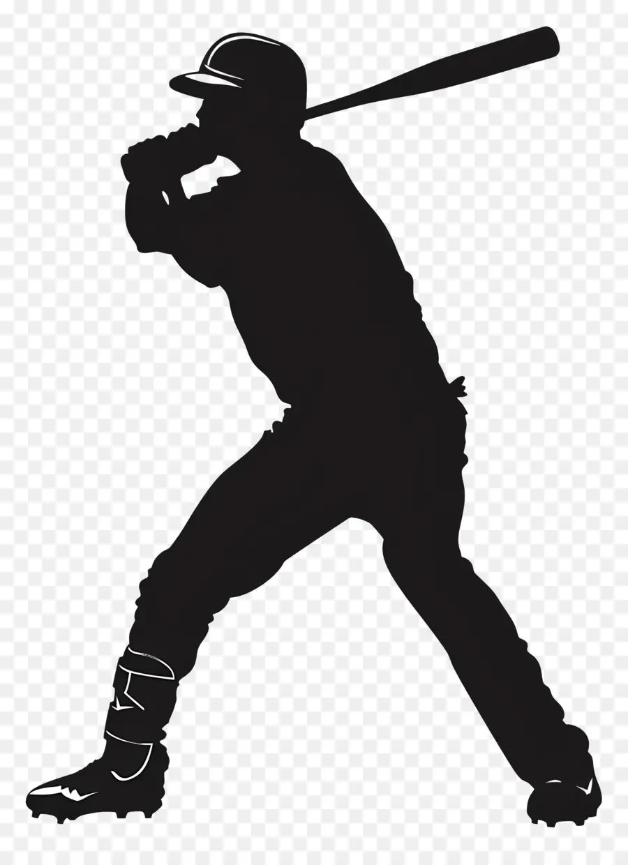 Silueta De Hombre De Béisbol，Béisbol PNG