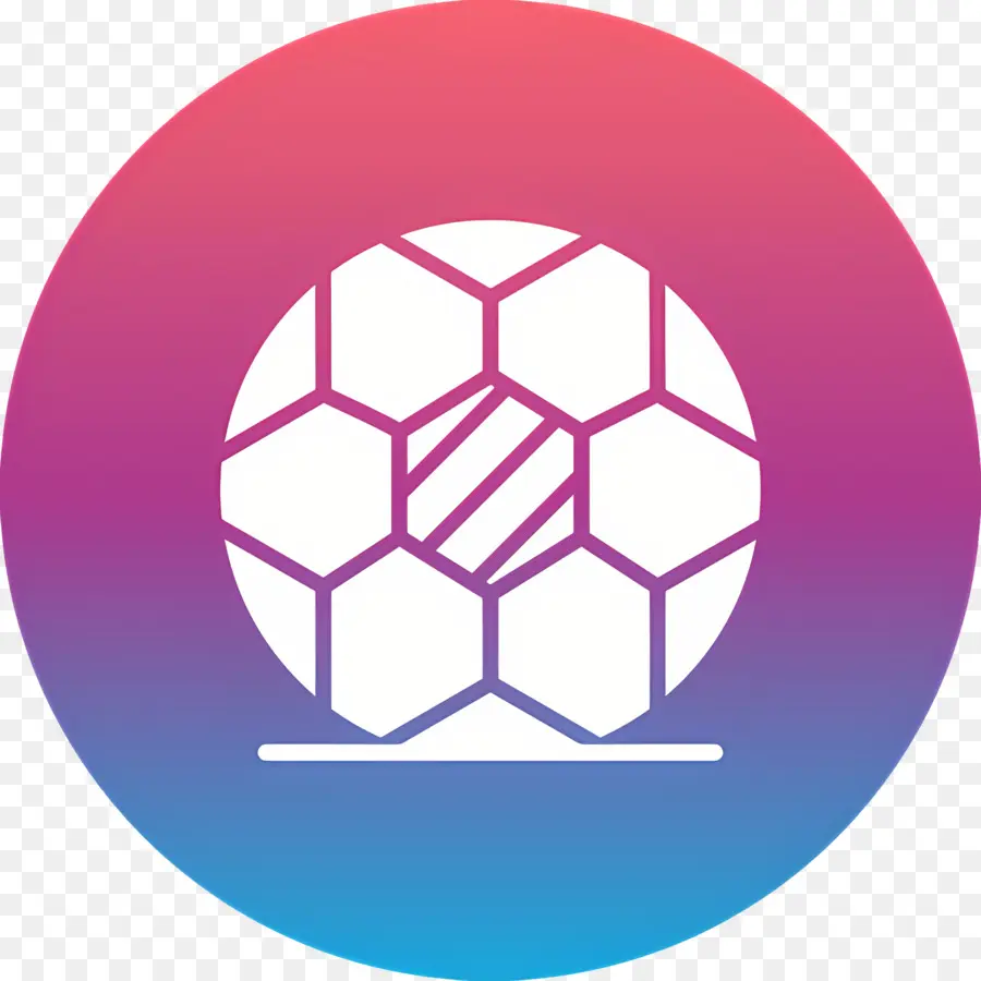 Logotipo De Futbol，Bola Hexagonal PNG