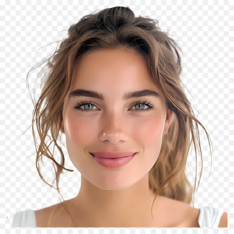 Cara De Mujer，Mujer Sonriente PNG