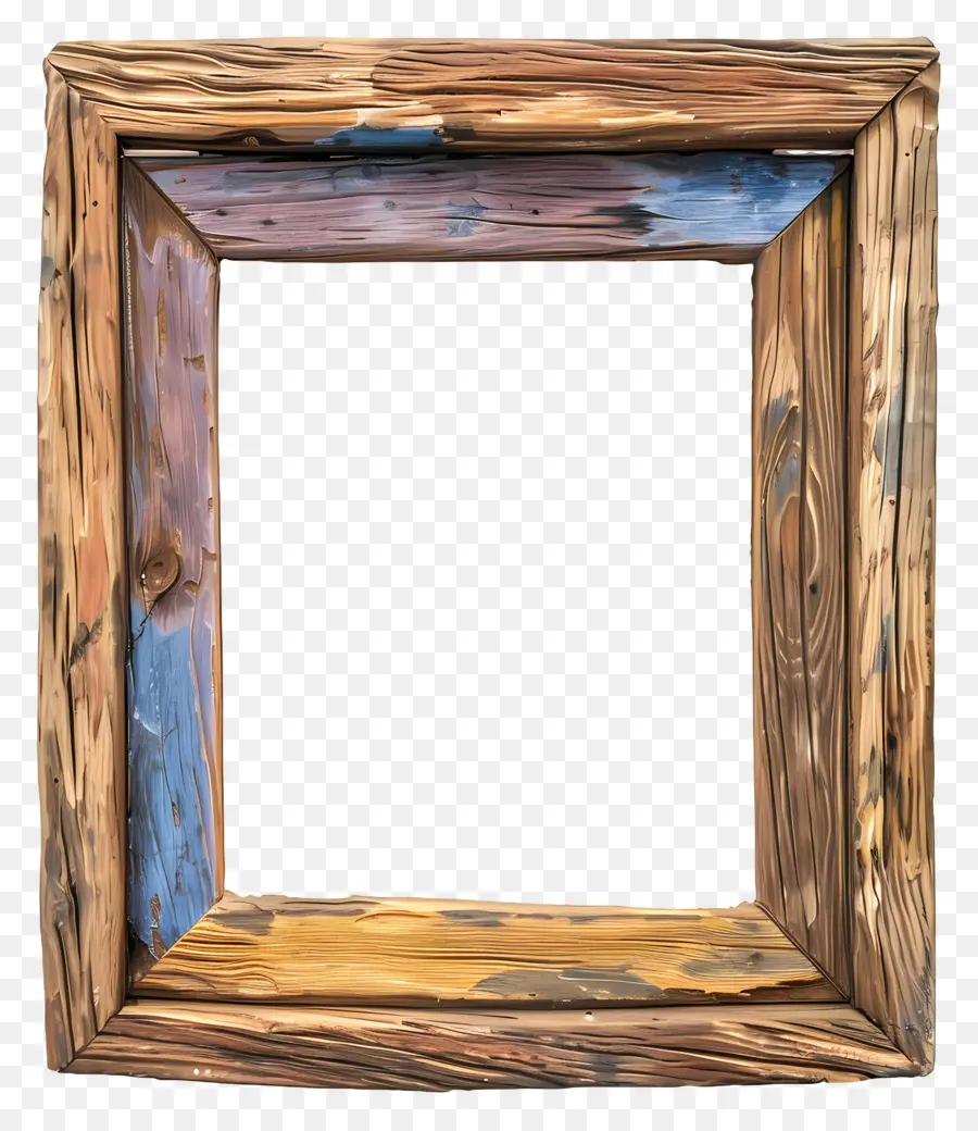 Wooden Frame，Marco Desgastado PNG