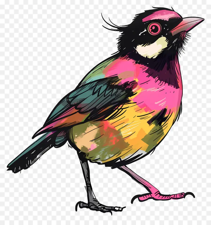 Bulbul，Pintura A La Acuarela PNG