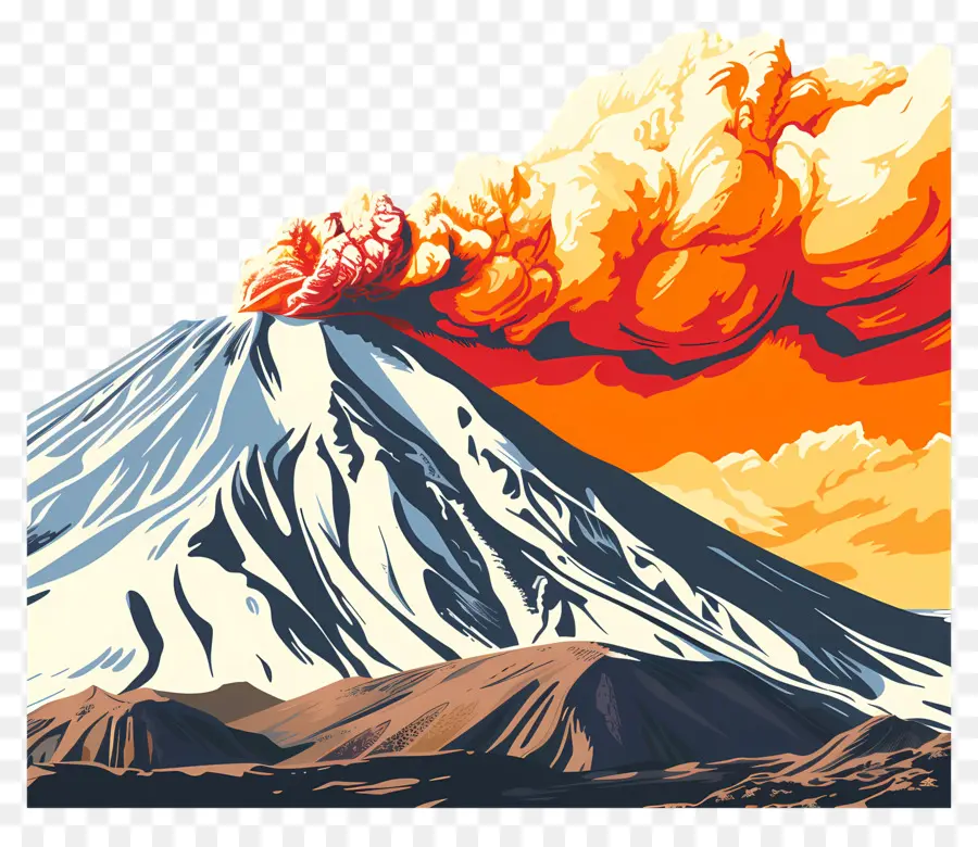 Monte Etna Sicilia，Erupción Volcánica PNG