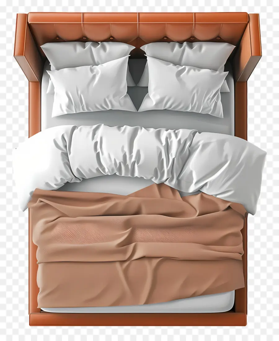 La Cama De La Vista Superior，Cama PNG