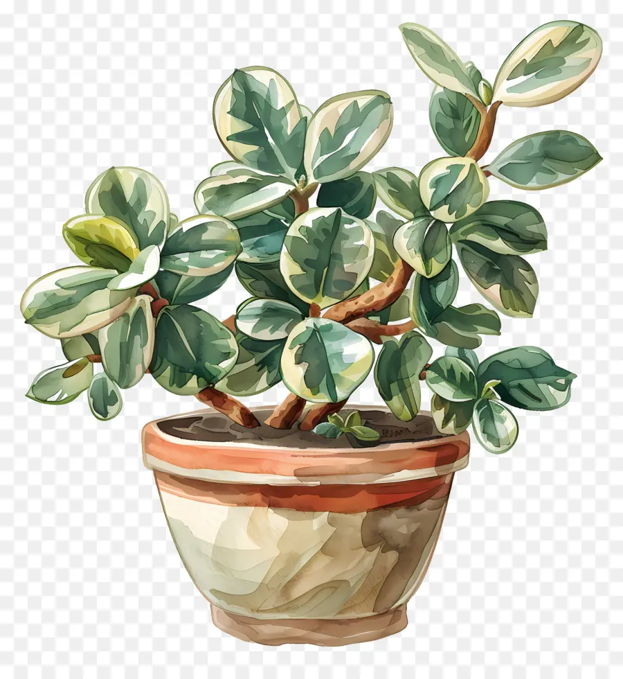 Planta De Jade Abigarrado，Planta De Helecho PNG