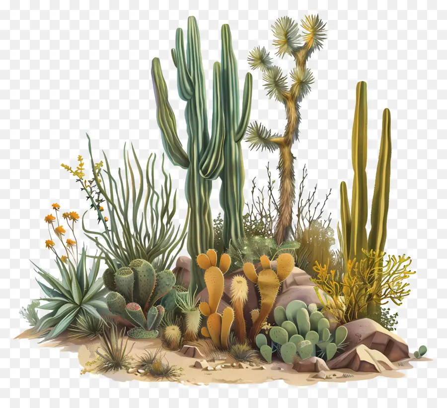 Vegetación Desértica，Cacti PNG