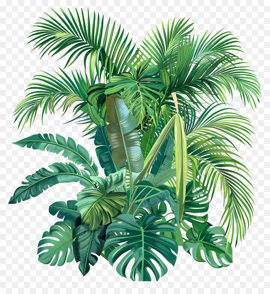 La Vegetación Tropical，Plantas Tropicales PNG