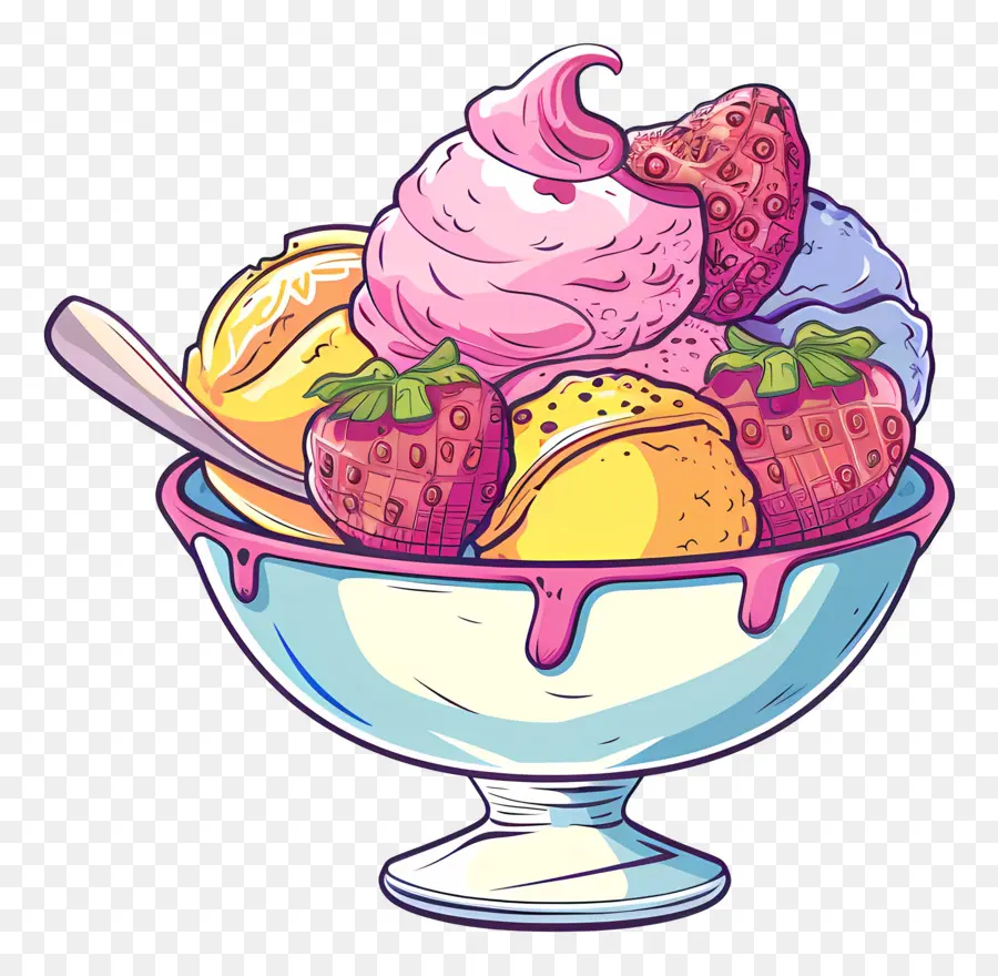 Tazón De Helado，Helado PNG