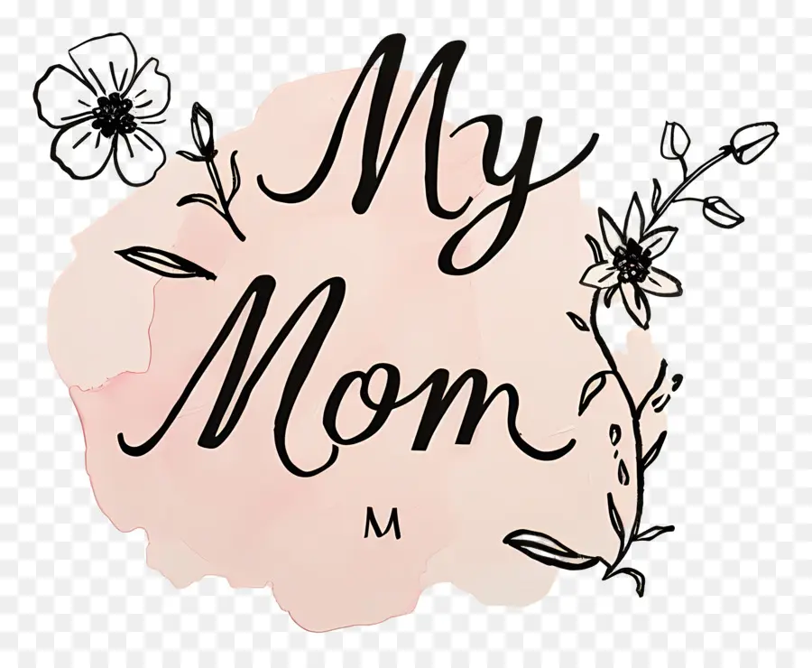 Mi Mamá，Escritura Cursiva PNG