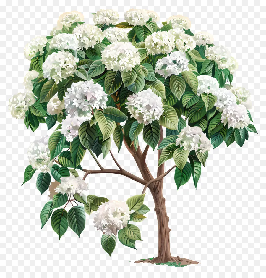 árbol De Hortensias Tropicales，árbol De Hortensias PNG