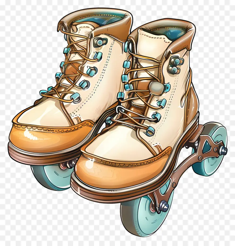 Bota Con Ruedas，Patines PNG