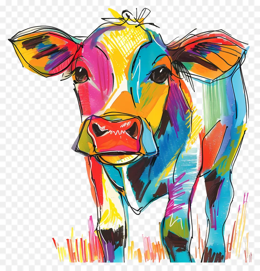 Vaca，Vaca Ilustración PNG