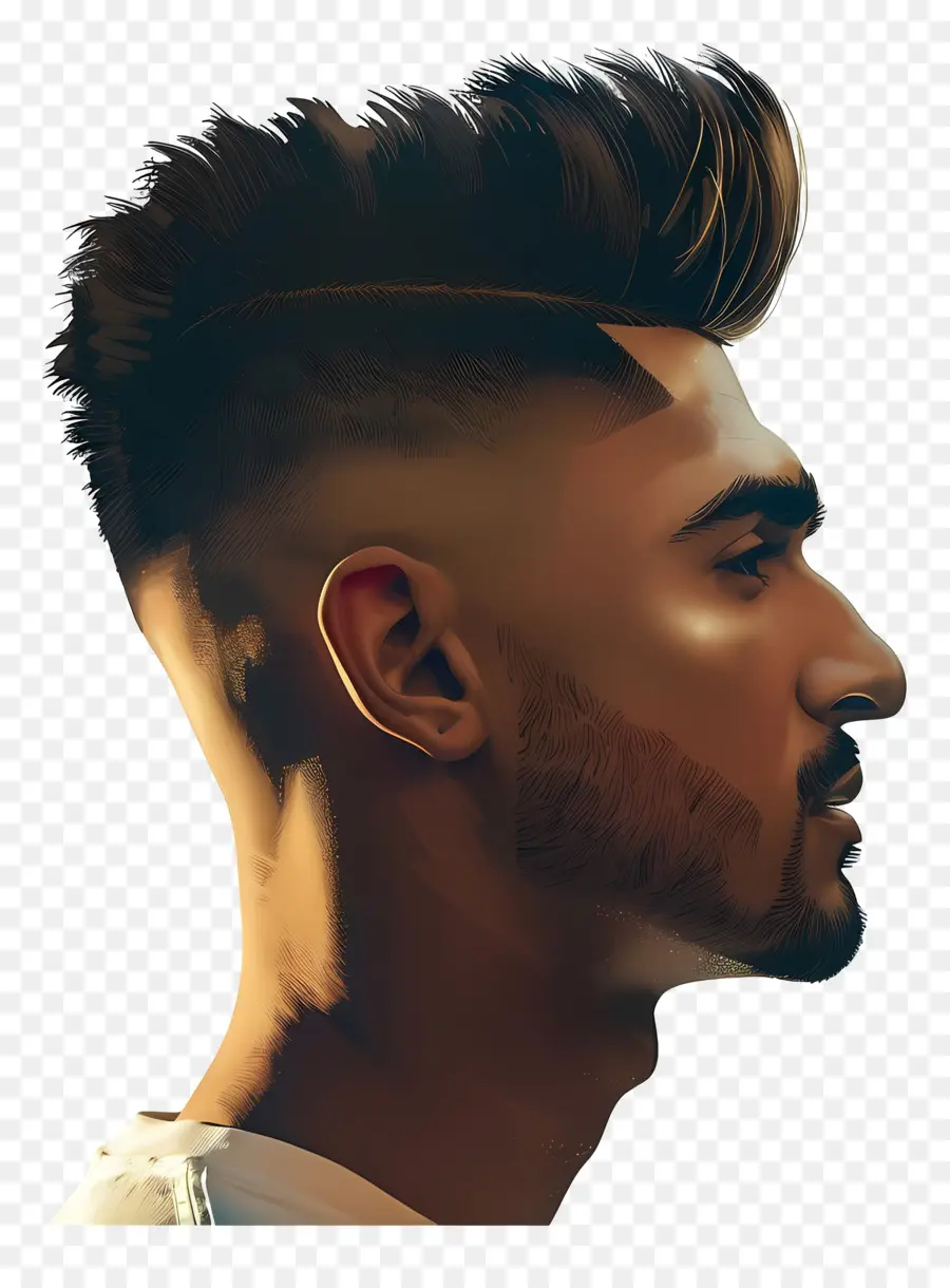 Corte De Pelo De Alta Desvanecimiento，Hombre PNG