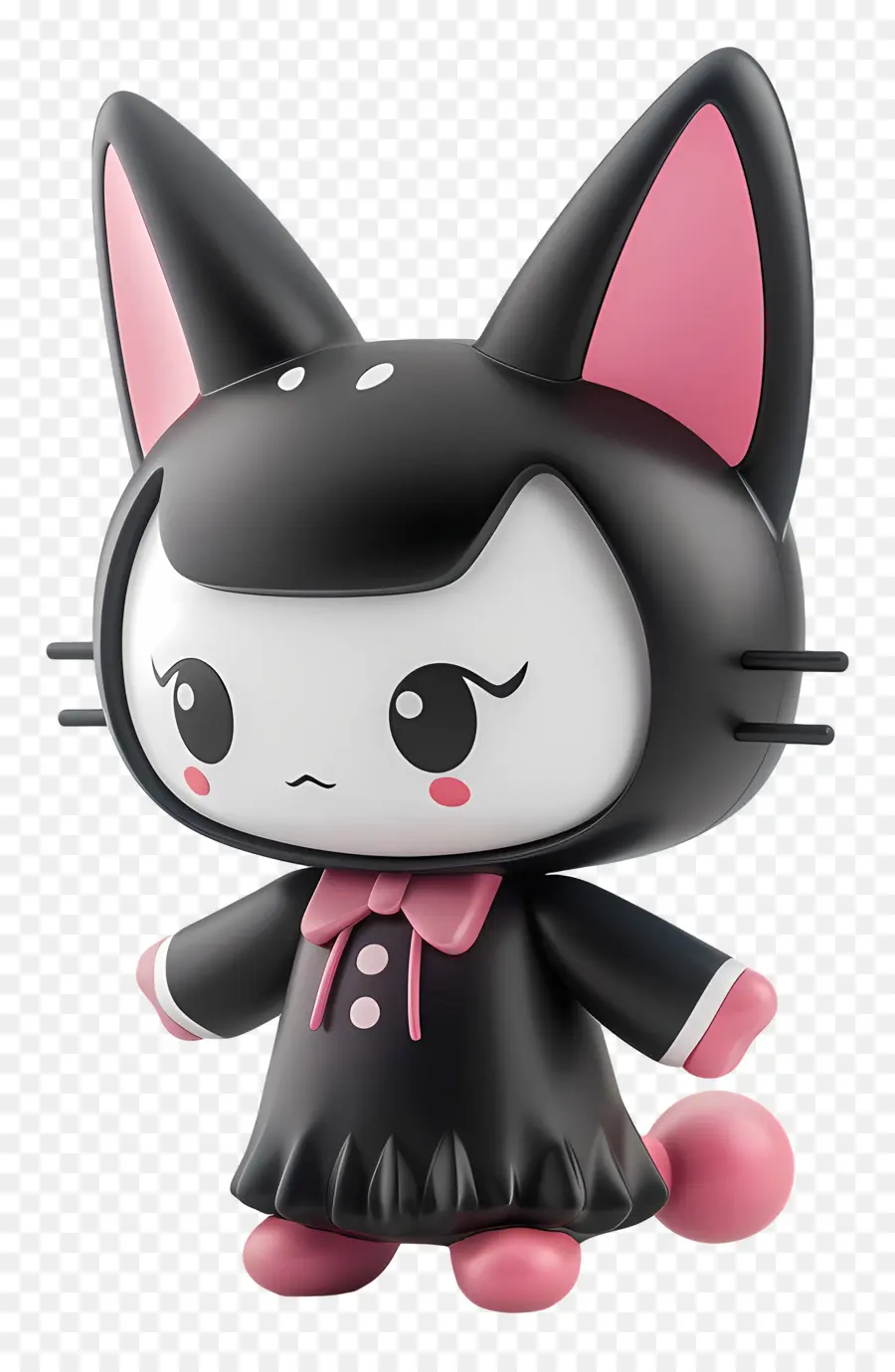 Kuromi，Gato Estatuilla PNG