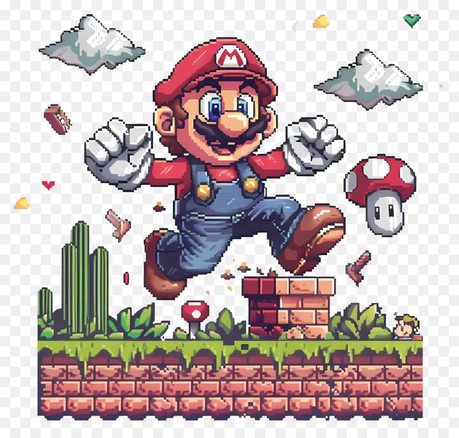 8 Bits De Mario，Mario PNG