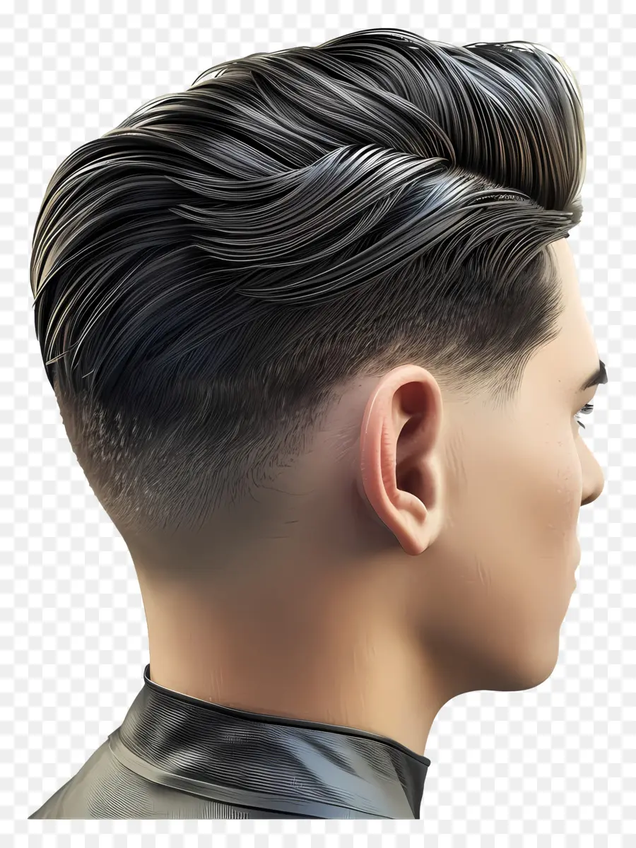 Corte De Cabello Bajo Fatiga Con Tapa，Peinados Para Hombres PNG