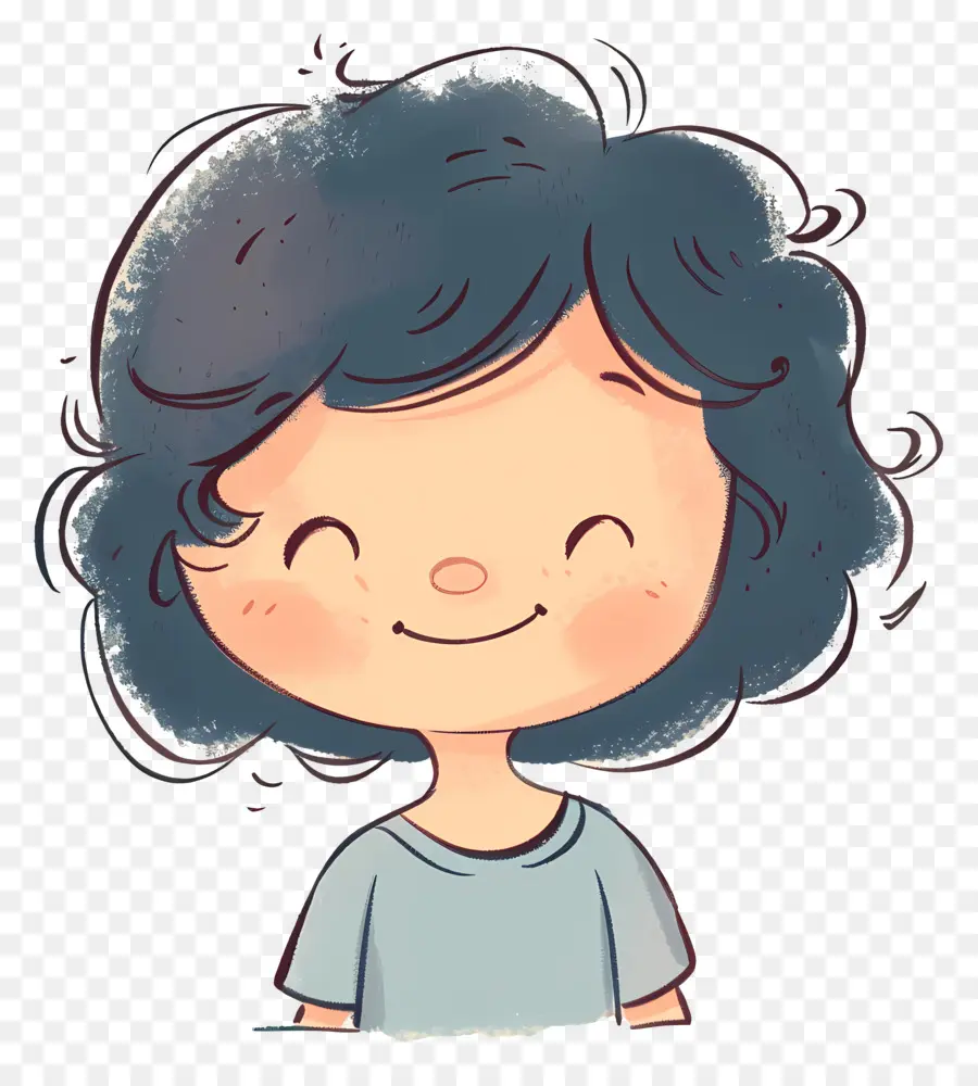 Niño Garabato，Niña De Dibujos Animados PNG