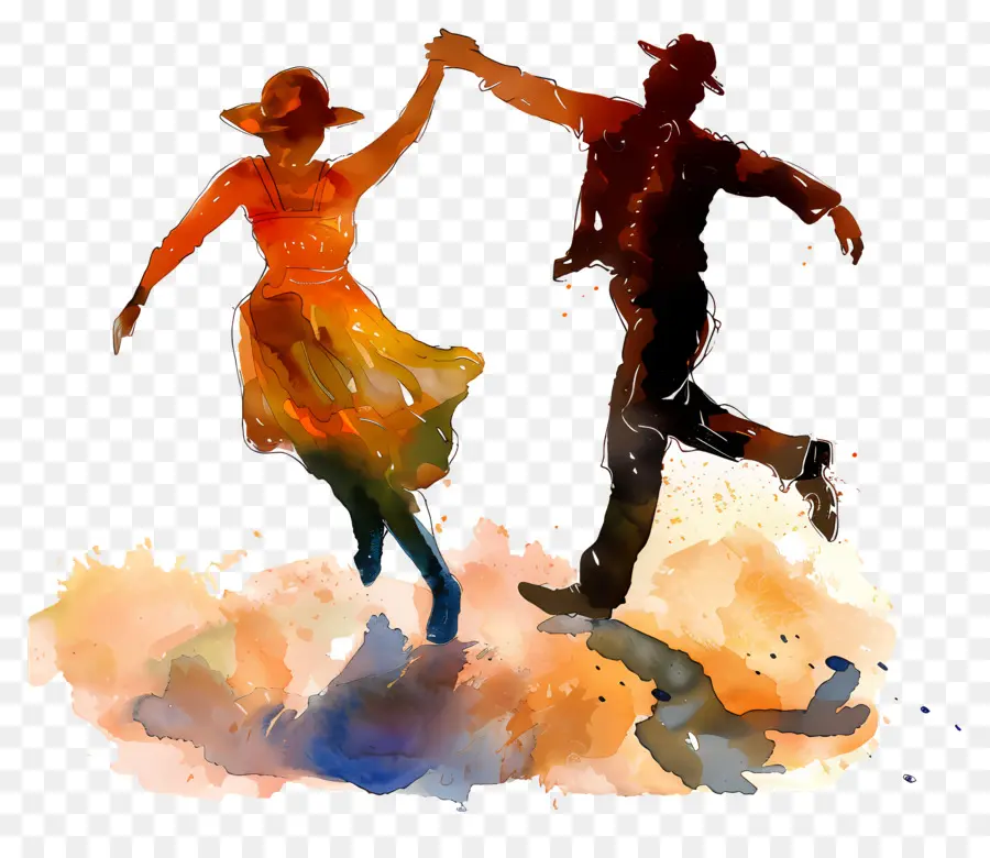 Día Del Claqué，Pareja Bailando PNG