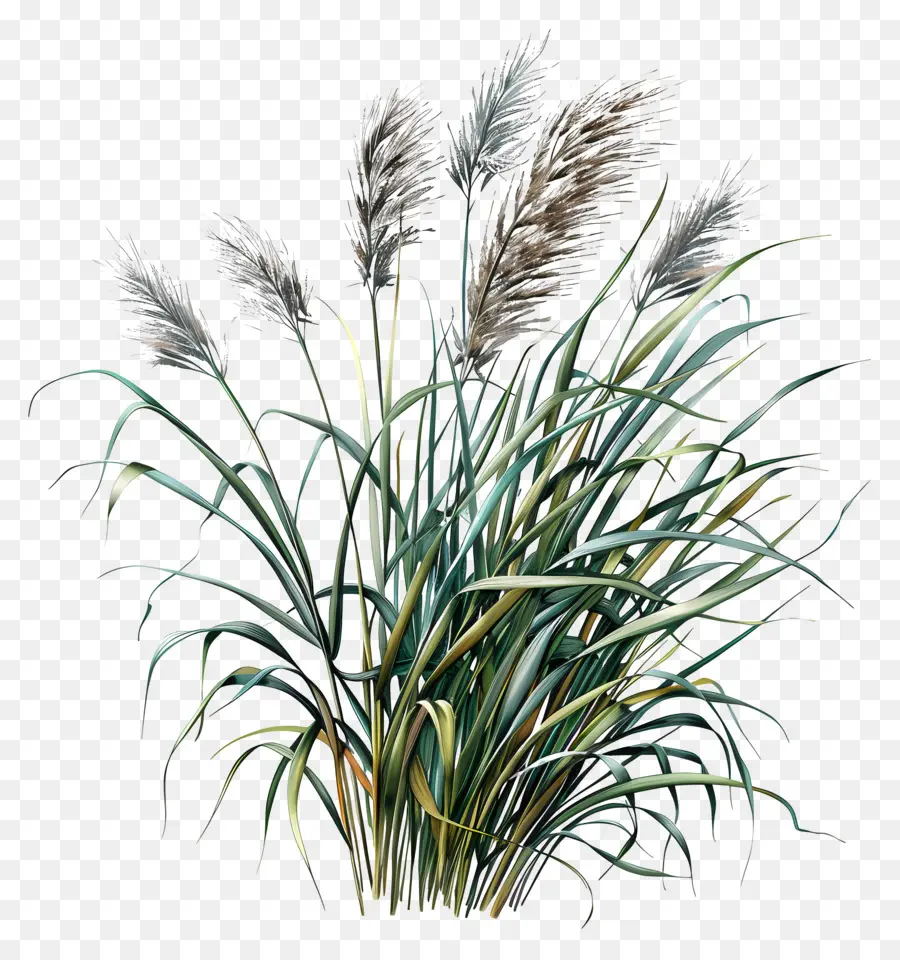 Miscanthus Sinensis，Planta Alta PNG