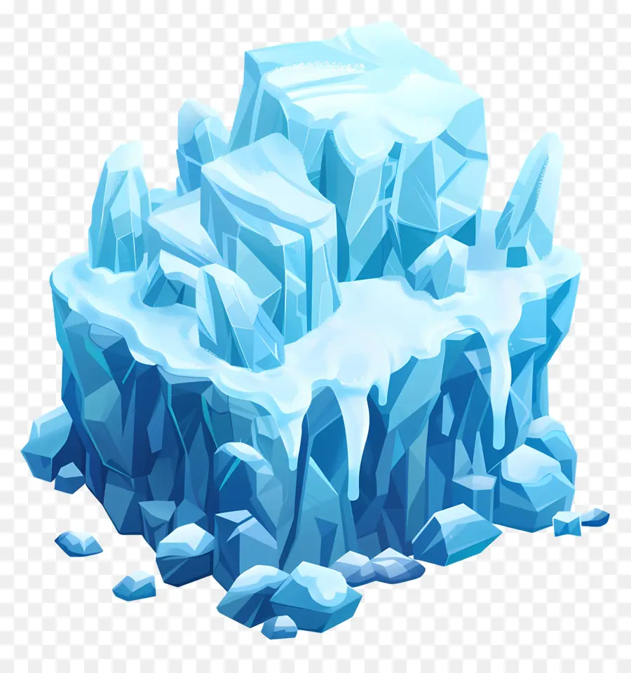 Hielo Isométrico，Bloques De Hielo PNG