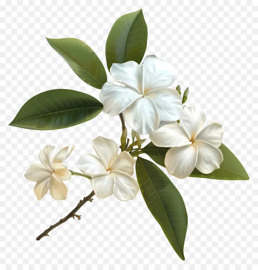 Flor De Jazmín，Flores De Jazmín Blanco PNG