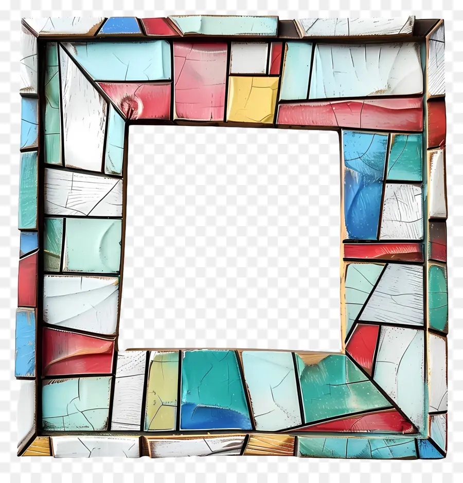 Marco De Fotos Moderno，Marco De Mosaico PNG