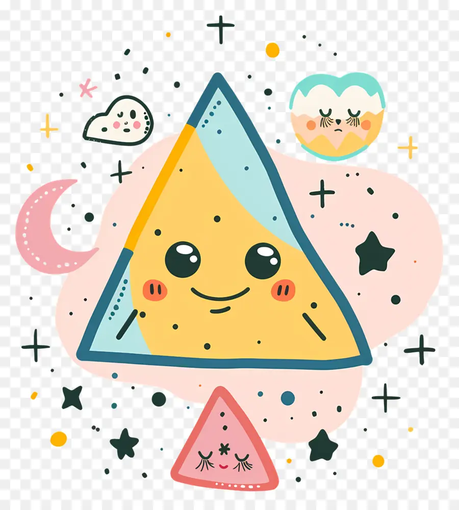 Triángulo，Cara Sonriente PNG