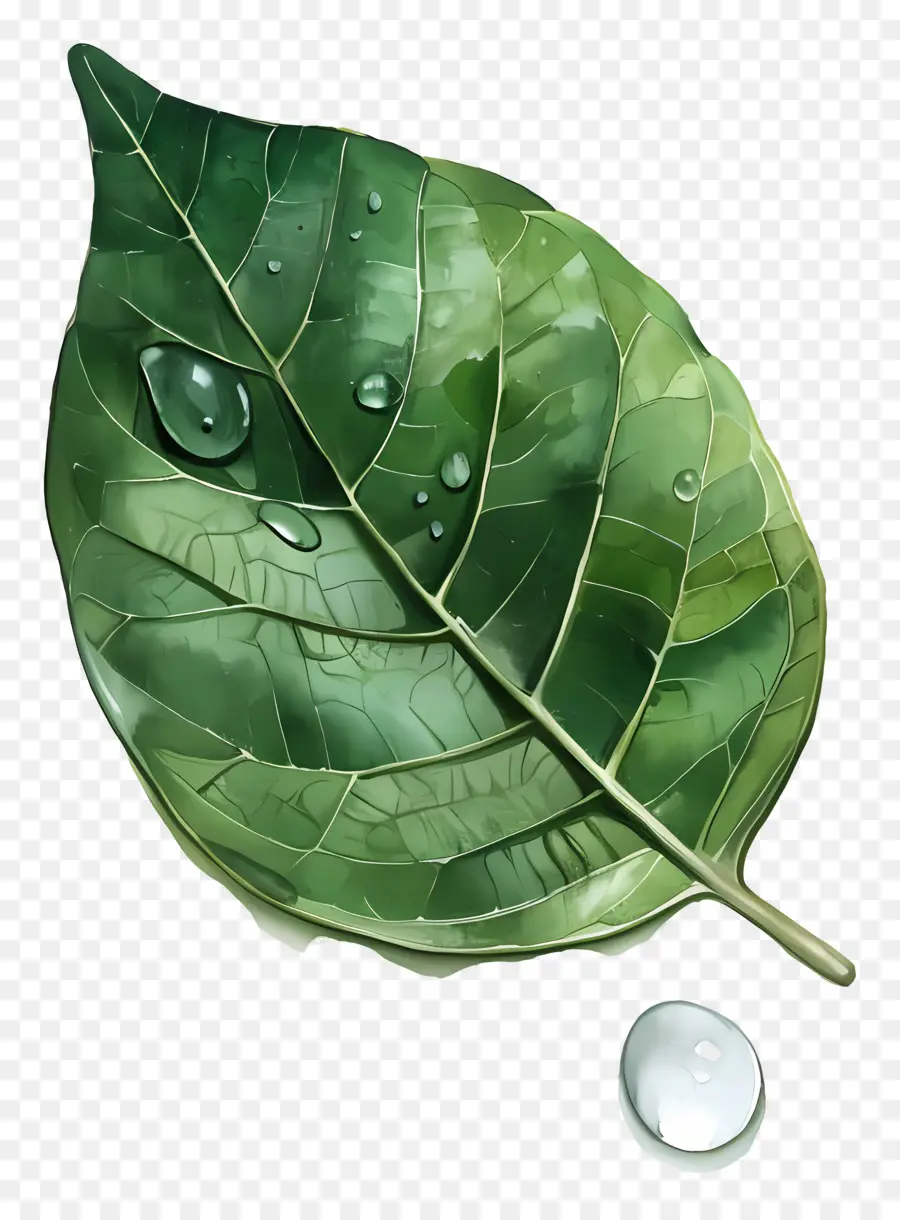 Gota De Agua，Hoja PNG