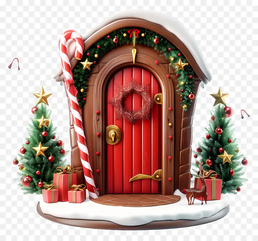 La Navidad De La Puerta，Casa De Navidad PNG