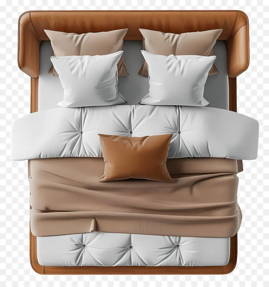 La Cama De La Vista Superior，Cama PNG