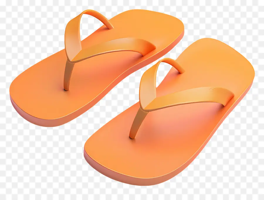 Flip Flop，Sandalias Naranja PNG