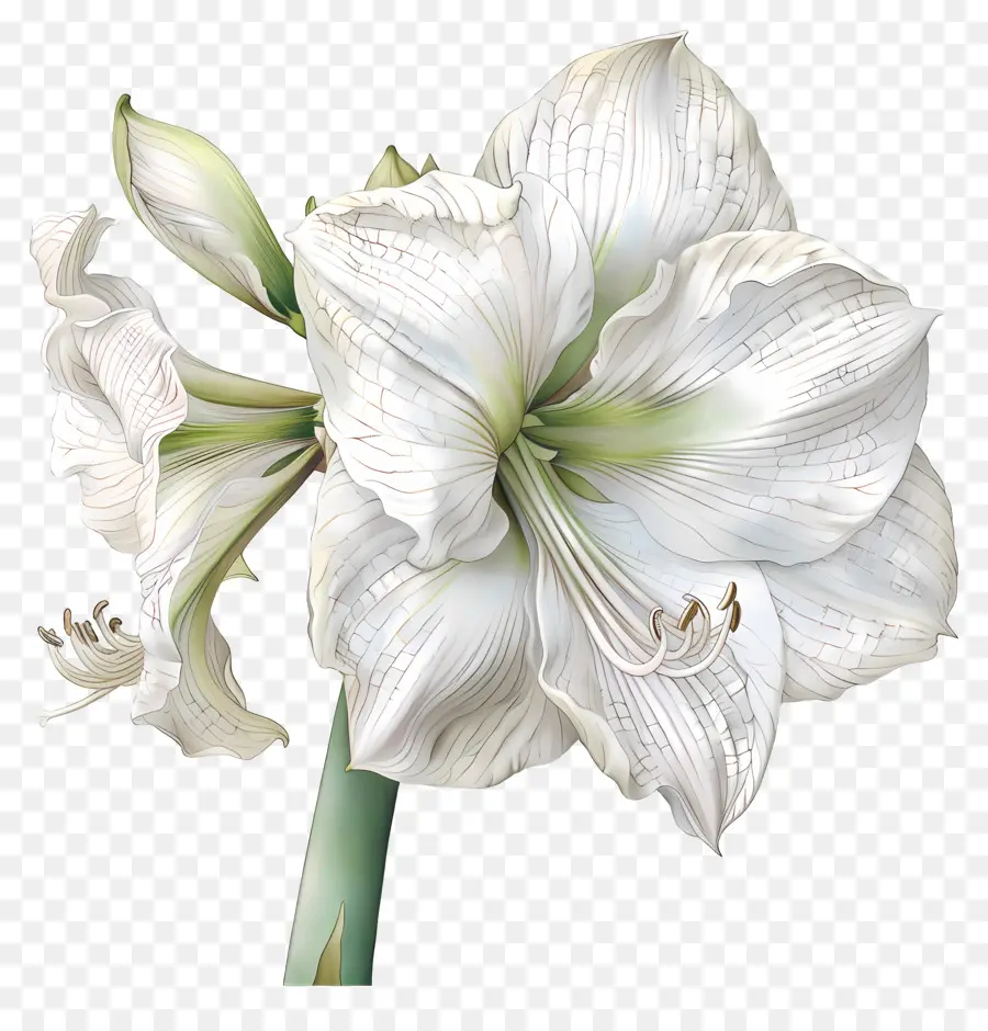 Flor De Amarilis，Lirio Blanco PNG