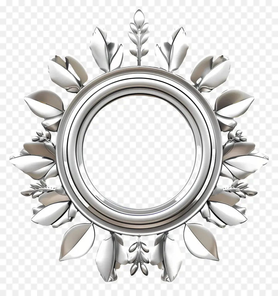 Placa De Plata，Marco Plateado PNG