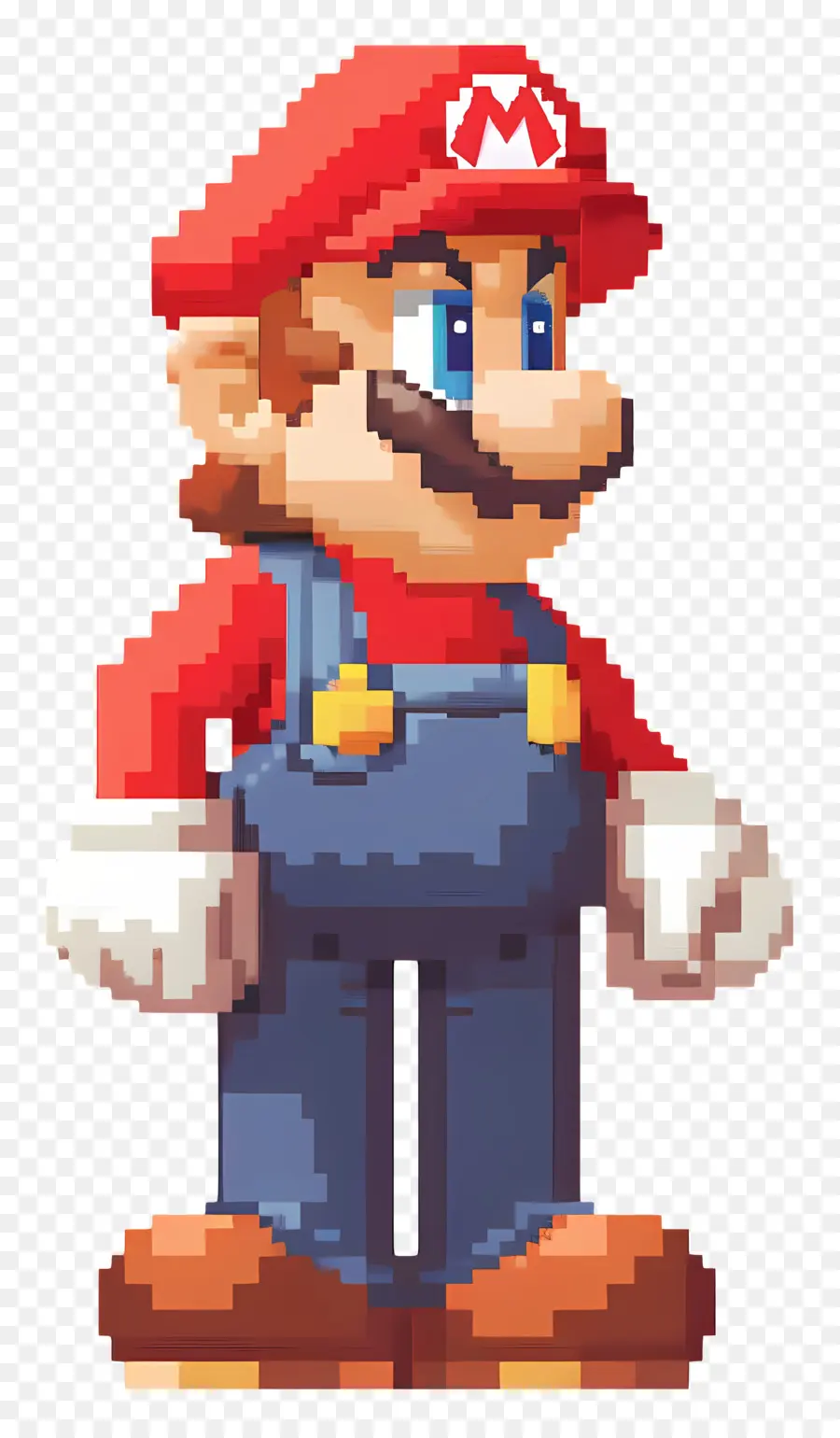 Mario De 8 Bits，Personaje Pixelado PNG