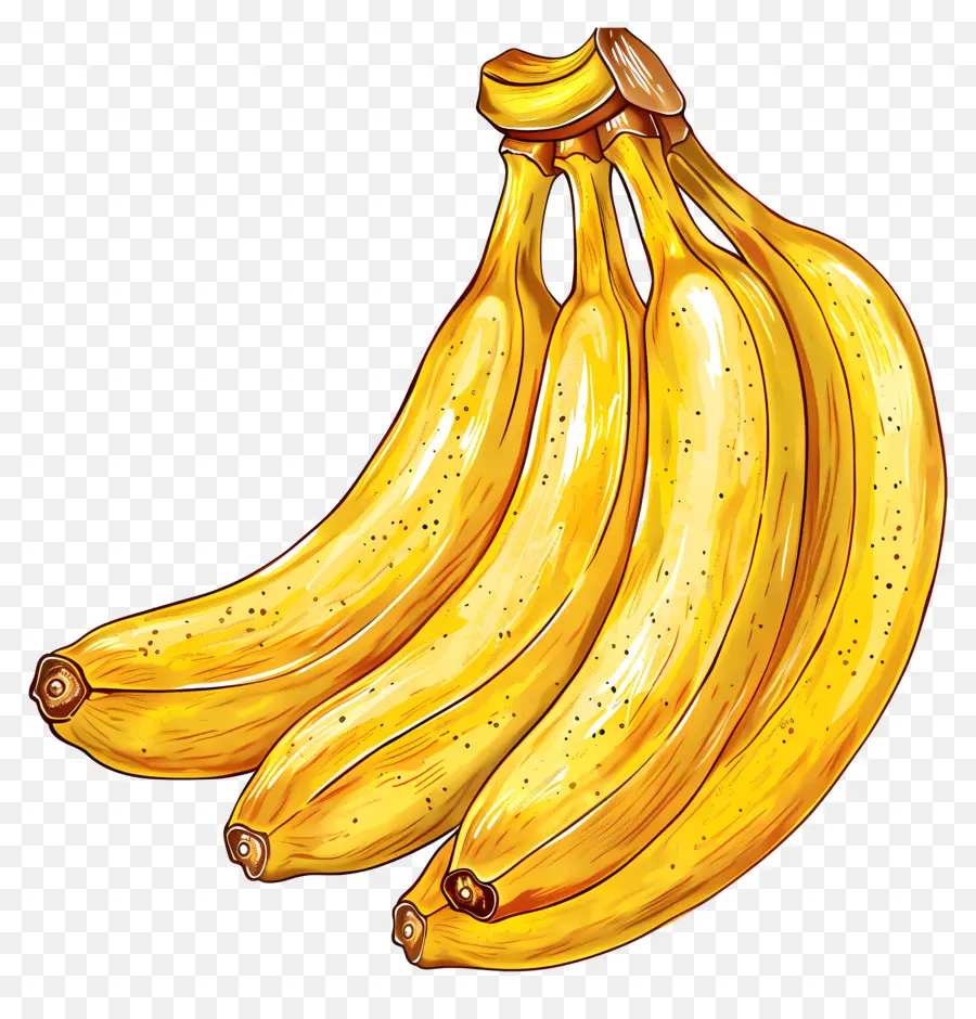 El Banano，Black Background PNG