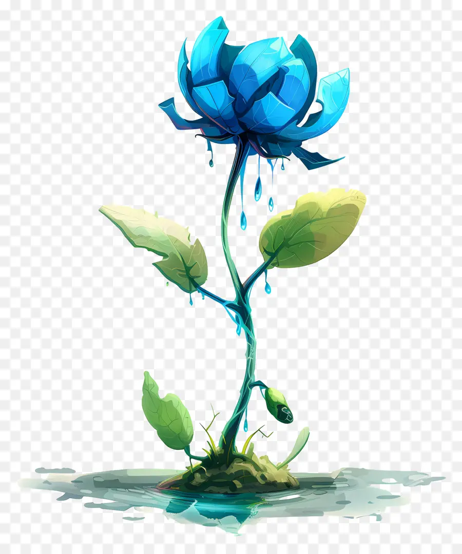 Agua，Flor PNG