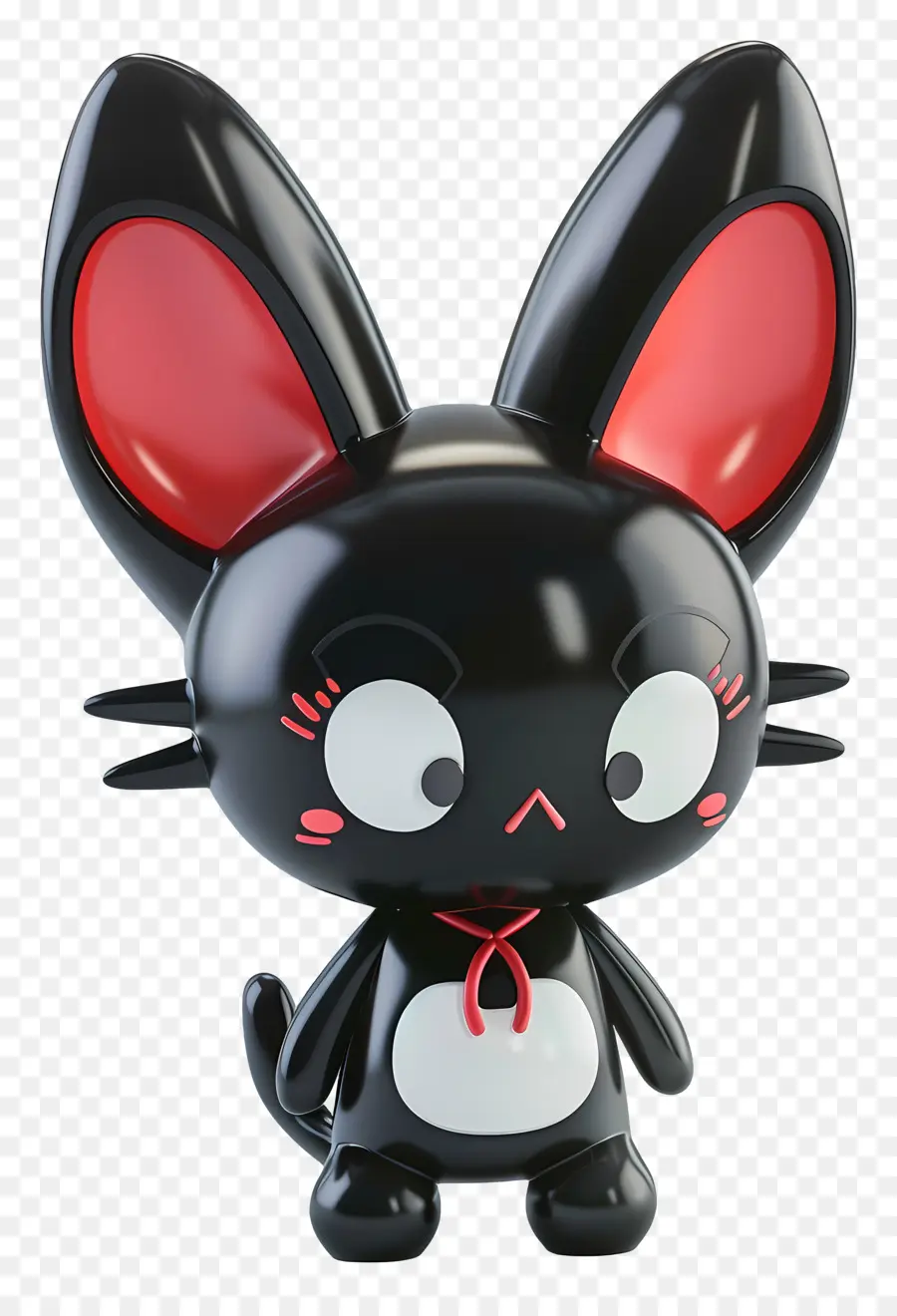 Kuromi，Lindo Gato Negro PNG