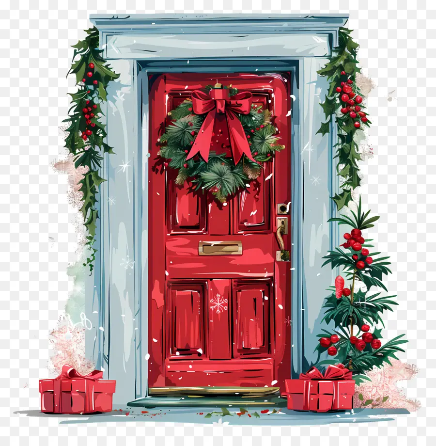 Puerta De Navidad，Navidad PNG