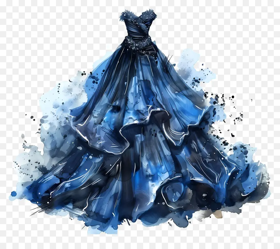 Vestido De Novia Azul，Vestido Azul PNG