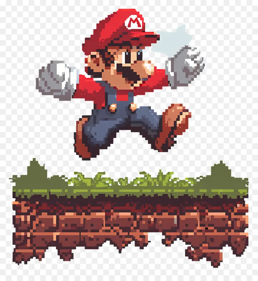 8 Bits De Mario，Pixel Art PNG