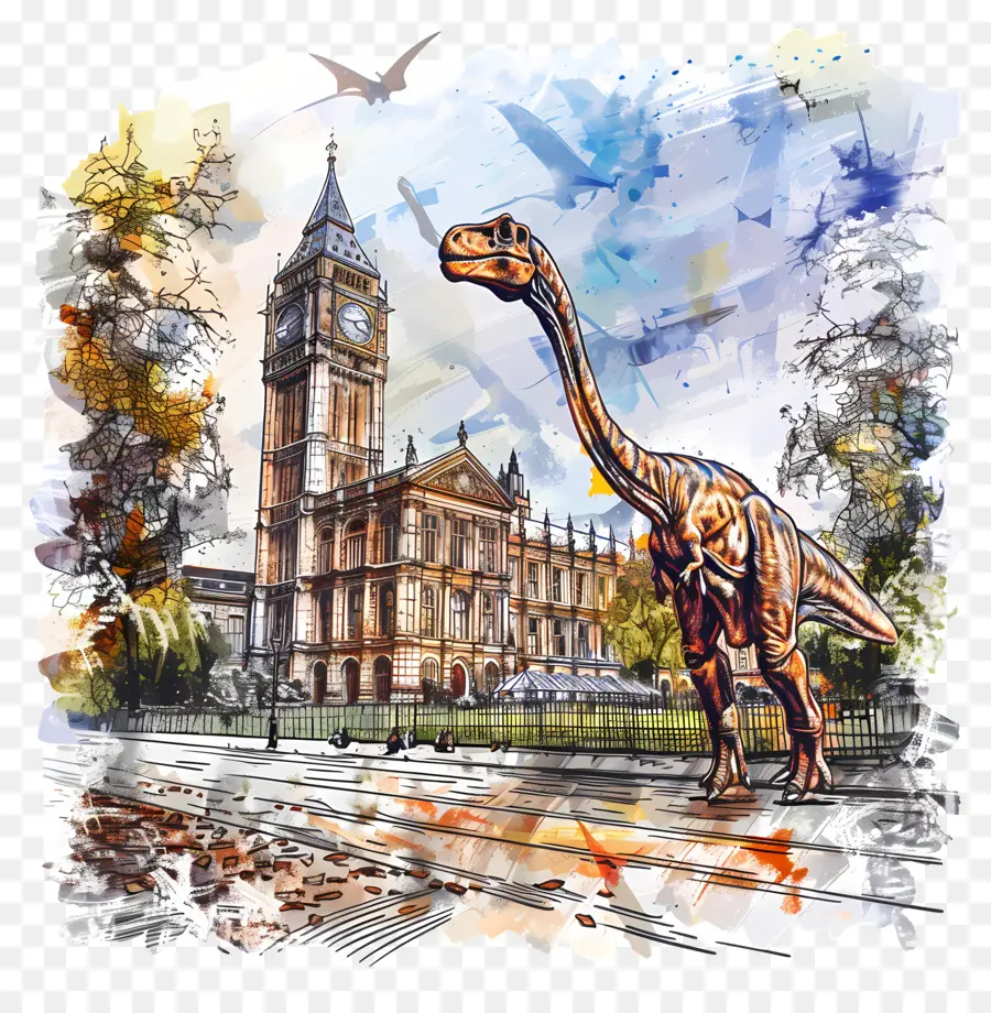 Museo De Historia Natural De Londres，Apatosauro PNG