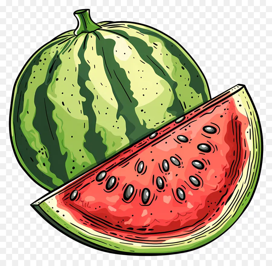 Sandía，Fruta PNG