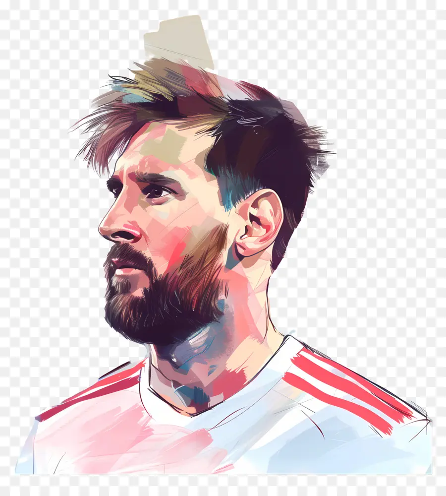 Messi，El Hombre Con Barba PNG