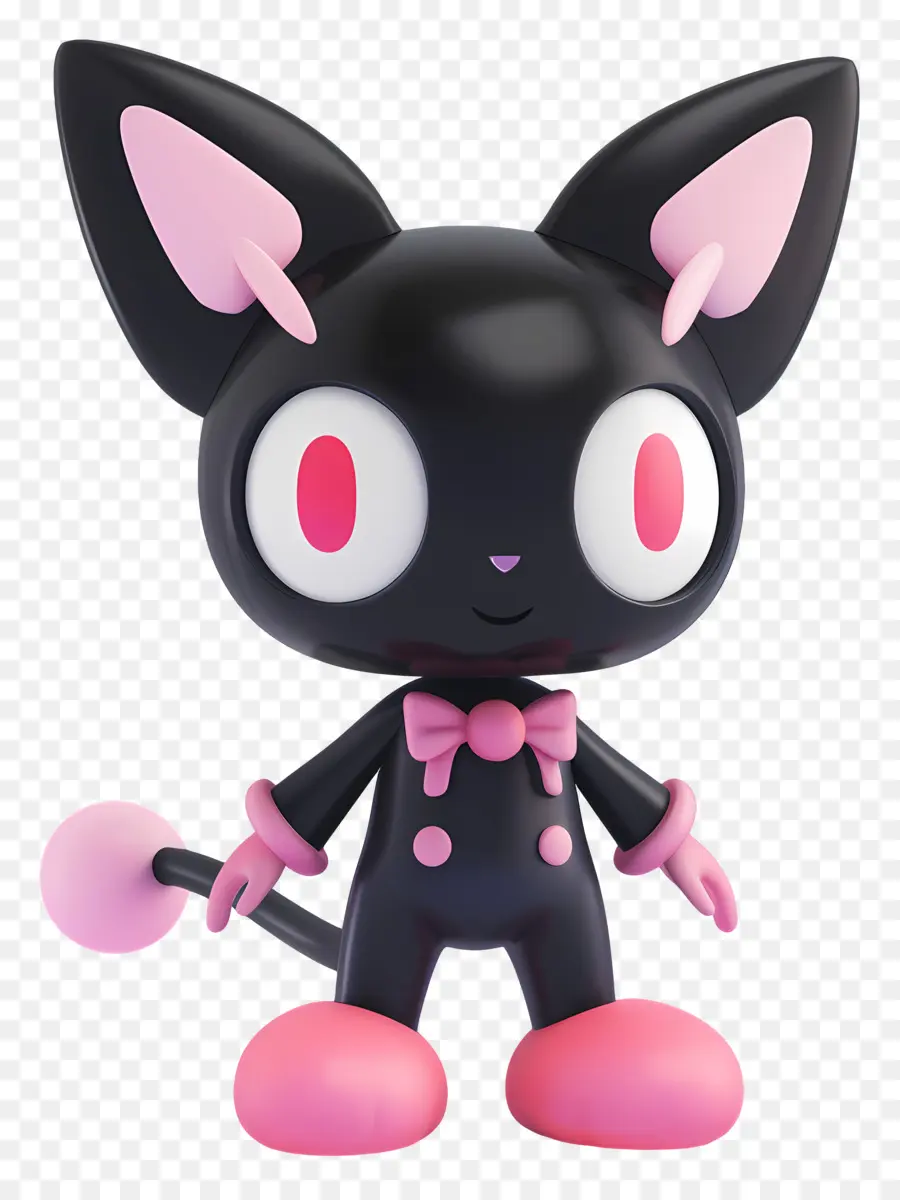 Kuromi，Gato Negro PNG