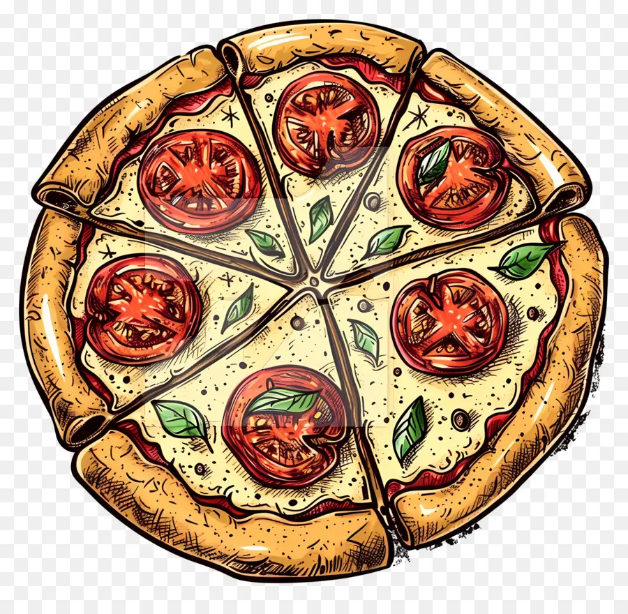 Pizza，Los Tomates PNG